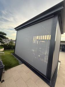 Chất lượng cao cơ giới Zip theo dõi ngoài trời Rèm Shades & cửa chớp điện cơ giới ngoài trời Rèm Patio - Product Image 2