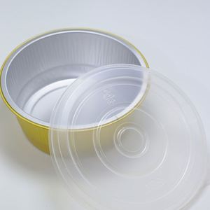 Wholesale Disposable Gold Color Lunch Box with Recycled Aluminum <b>Foil</b> and PP Plastic Lid Takeaway <b>Foil</b> <b>Containers</b> - Product Image 5
