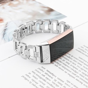 ShanHai – <span class=keywords><strong>Bracelet</strong></span> de rechange en métal pour <span class=keywords><strong>Fitbit</strong></span> <span class=keywords><strong>Charge</strong></span> 4 bandes/<span class=keywords><strong>Charge</strong></span> <span class=keywords><strong>3</strong></span> SE pour femmes, <span class=keywords><strong>Bracelet</strong></span> avec strass Bling - Product Image 6