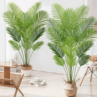 Palmier artificiel de Madagascar fait main de haute qualité, plante verte en plastique écologique en pot, pour intérieur/extérieur, mariage, Pâques