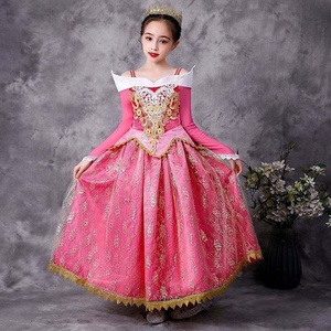 Disfraz de Princesa Rosa de Lujo para Niña, Vestido de la Bella Durmiente para Halloween, para Niñas de 3 a 10 Años - Product Image 3