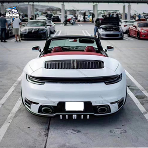 Kit de carrosserie Aero en Fiber de carbone <span class=keywords><strong>s</strong></span>èche de style T pour <span class=keywords><strong>Porsche</strong></span> <span class=keywords><strong>911</strong></span> 992 <span class=keywords><strong>Carrera</strong></span> <span class=keywords><strong>S</strong></span> jupes latérales de lèvre avant diffuseur arrière kit de carrosserie d'aile - Product Image 5