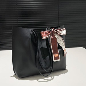 Của phụ nữ công suất lớn PU Tote Túi mở túi vai cho sinh viên đại học lớp túi lớn Túi xách - Product Image 4