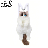 Nouveau Sac à Dos Chat Ultra Doux et Réaliste 2026 – Sac de Transport Moelleux en Forme de Chat pour Animaux de Compagnie avec Fonction de Rangement
