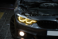 Faro Delantero LED Completo para BMW Serie 4 F32 F33 F36 2014-2020, Conjunto de Lámpara Frontal con Señal de Giro Secuencial y Ojos de Ángel Dinámicos