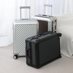 <span class=keywords><strong>Valise</strong></span> de voyage portable de luxe de marque célèbre, cadre en aluminium durable, serrure TSA, bagage à main, spinner - Product Image 2