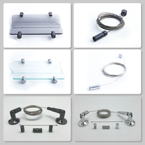 Sistema de Cables para Botellero con Control de <span class=keywords><strong>Tensión</strong></span> y Abrazaderas Laterales, Sistema de Cables de Bola para Bodega, Bar en Casa, Restaurante, Uso Pesado - Product Image 2