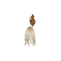 Applique murale de luxe en cristal K9 avec pampilles dorées, lampe murale LED moderne, luminaire de haute qualité pour villa, chambre et salon
