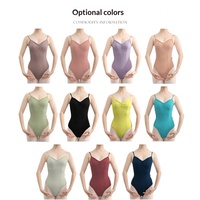 Justaucorps de danse pour fille, idéal pour l'entraînement, les examens de danse artistique, la gymnastique et le ballet