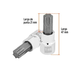 BOX 6 Douille Torx T-55, entraînement 3/8'', TRUPER - Product Image 3