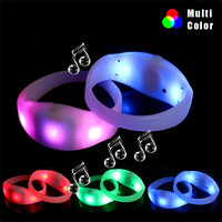 Pulseras Luminosas con Control Remoto M5 LED, Regalos de Boda para Invitados, Pulseras con Luz Musical Intermitente, Precio al por Mayor