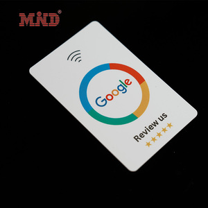 Google temassız yorumlar Google NFC çip sosyal medya QR kodu gözden geçirme plastik kartvizit - Product Image 4