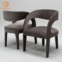 Chaise de salle à manger de luxe moderne nordique de haute qualité, mobilier de salle à manger rembourré