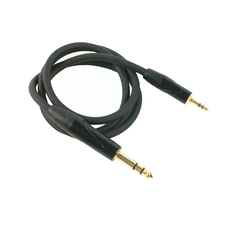 Câble Audio Aux 6.3mm TSR Jack à 3.5mm Balance Haut-Parleur Extension Câble Auxiliaire Câble Audio Pour Haut-Parleur
