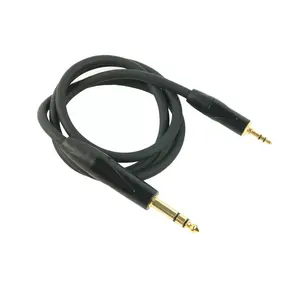 Cable de audio auxiliar Jack TSR de 6,3mm a extensión de altavoz de equilibrio de 3,5mm Cable auxiliar Cable de audio para altavoz