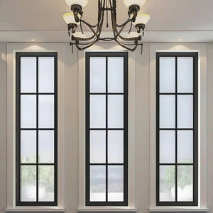 Ventana fija vertical Delgada/estrecha <span class=keywords><strong>de</strong></span> aluminio con rotura térmica moderna para luz lateral <span class=keywords><strong>de</strong></span> <span class=keywords><strong>escalera</strong></span> y pasillo - Product Image 5