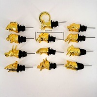 Bouchon de bouteille et verseur de vin en forme de tête d'animal du zodiaque (12 signes) – Prix d'usine – Cadeau idéal pour le Nouvel An chinois et les fêtes