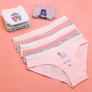 Culottes pour adolescentes, imprimées de dessins animés personnalisés ODM, ultra douces, taille basse, en tricot, mignonnes - Product Image 1