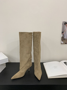Bottines longues à talons hauts pour femmes, bottes léopard au-dessus du genou pour femmes - Product Image 6