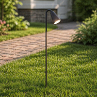 Lumière de jardin extérieure avec garantie de 5 ans, IP65, en aluminium, étanche, LED, haute luminosité, DC24V, projecteur LED électrique