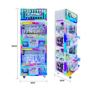 ตู้คีบตุ๊กตาโลหะพรีเมียม 4 ช่องเล่น พร้อมตู้เก็บของ  ใช้เหรียญ  รองรับ<span class=keywords><strong>ภาษา</strong></span>อังกฤษ - Product Image 4