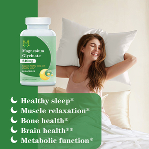 Suplemento para Huesos Saludables con Magnesio Glicinato 240mg en Cápsulas, Personalizable de Fábrica, Favorece la Relajación Muscular y el Sueño - Product Image 4