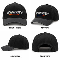 Casquettes de baseball à 5 panneaux personnalisées en coton unisexe avec broderie 3D de logo premium, certifiées CE et conformes REACH, vente en gros