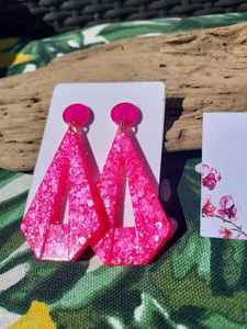 Pendientes de Resina con Diseño Artístico, Hechos a Mano, Ligeros, Ideales para Eventos Especiales, Fiestas y Uso Diario - Product Image 3