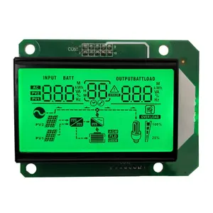 Yellow green solar charger lcd display for inverter lcd 7 segment mini 7 segment lcd module