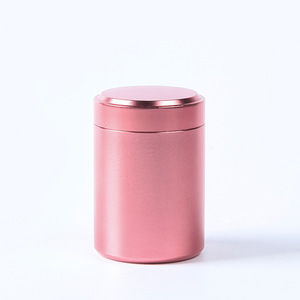 Small portable aluminum alloy stainless steel sealed can travel tea can tin box packaging metal mini