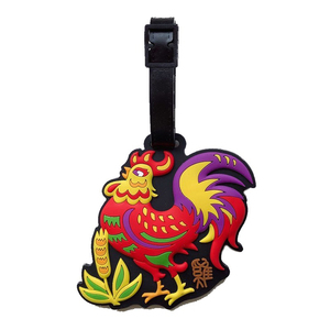 Étiquette de bagage personnalisée 3D à bas prix avec logo, en silicone souple, en caoutchouc ou en PVC vierge - Product Image 3