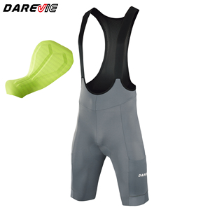 <span class=keywords><strong>Pantaloncini</strong></span> da ciclismo Darevie da uomo, neri, modello Cargo <span class=keywords><strong>Gravel</strong></span>, con compressione, imbottitura morbida e 3 tasche. - Product Image 1