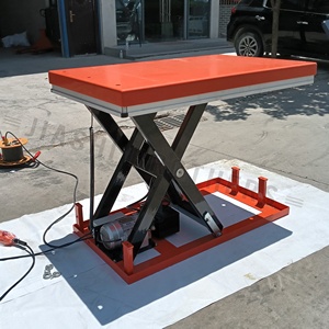 Plataformas Eléctricas Móviles con Mesa Elevadora de Tijera Hidráulica Plegable, Tamaño y Altura Personalizables - Product Image 1