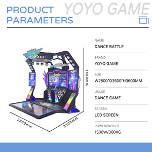 Máquina Arcade Comercial de Baile para 2 Jugadores, Operada con Monedas, Juego Musical de Baile para Parques de Diversiones y Centros de Juegos, Construcción Metálica - Product Image 2