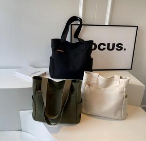 Bolsas de Lona Personalizadas con Logotipo Impreso, Bolsa de Compras Reutilizable de Lona con Diseño de Playa - Product Image 2