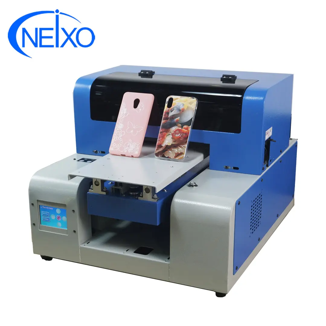 Mobile phone case printing with a4 uv flatbed printer