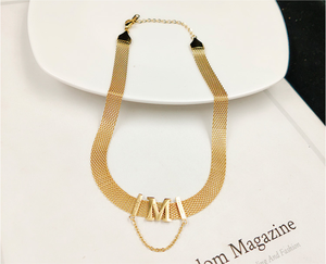 Colgante de 8mm de ancho con <span class=keywords><strong>letra</strong></span> Punk para mujer, <span class=keywords><strong>M</strong></span>, mamá - Product Image 5