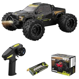 Camion monstre RC électrique sans balais haute vitesse 1:14, télécommandé tout-terrain 4x4, avec câble USB, voiture de course de qualité expert pour adultes - Product Image 2
