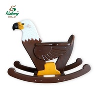 Jouet à bascule en bois pour enfant, forme d'animal, à utiliser à l'intérieur et à l'extérieur, cheval à bascule en bois