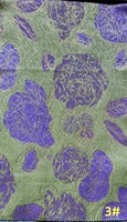 139gsm De Luxe Métallique Polyester Fil Teint Satin Brocart Jacquard Tissu pour Vêtements Floral Embelli Brocart Tissu
