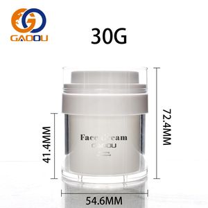 Boîtes transparentes rechargeables pour cosmétiques, format voyage, gels et lotions, pots à pompe sans air - Product Image 5