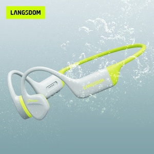 Langsdom Air Natation IPX8 Waterpoof Casque <span class=keywords><strong>sans</strong></span> <span class=keywords><strong>fil</strong></span> à oreille ouverte Bluetooth Écouteurs à conduction osseuse <span class=keywords><strong>avec</strong></span> 32G <span class=keywords><strong>MP3</strong></span> Écouteur - Product Image 1