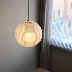 Japanese Design Handmade Pendant <strong>Light</strong> Chandelier Nordic Living Room Restaurant Dining Table Round Ball <strong>Rice</strong> Paper Hanging - Product Image 4