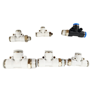 Acoplador Neumático Rápido de Empuje de 3 Vías Tipo T Serie PD, Conexión Macho - Product Image 1