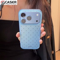 Coque de téléphone mignonne à pois pour iPhone 18 17 16 15 Pro Max, en TPU souple antichoc, style coréen INS