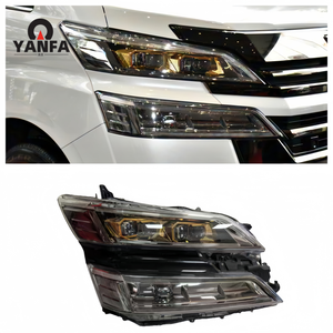 Pour <span class=keywords><strong>Toyota</strong></span> VELLFIRE, phares LED de haute qualité, série 30 35, mise à niveau, nouveaux phares à trois yeux dorés, clignotant dynamique - Product Image 6