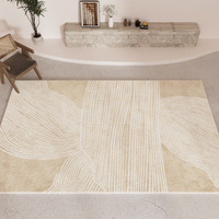 Alfombra de lujo Simple y moderna, pavimentación completa, sala de estar área grande para, sofá, mesa de centro, entrada de dormitorio, juego de alfombra hecha a mano