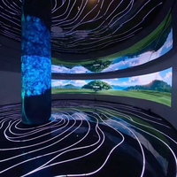 Film LED transparent adhésif flexible pour écran mural vidéo sur verre, affichage LED ultra-fin et clair
