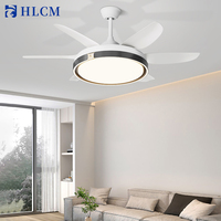 Lámpara de Techo Moderna para Oficina en Casa con Motor de Cobre de 96W, Ahorro de Energía, Control Remoto, 3 Colores de Luz LED, CRI 90, Garantía de 10 Años