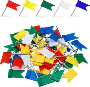 หมุดปักกระดาน 7 สี สำหรับสำนักงาน ขายส่งจากโรงงาน ผลิตโดยตรงจากโรงงาน หมุดติดผนัง หมุดติดแผนที่ (มีให้เลือก) - Product Image 2